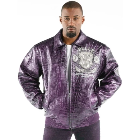 pelle pelle mens prize light purple jacket, pelle pelle store, pelle pelle jacket, light purple leather jacket