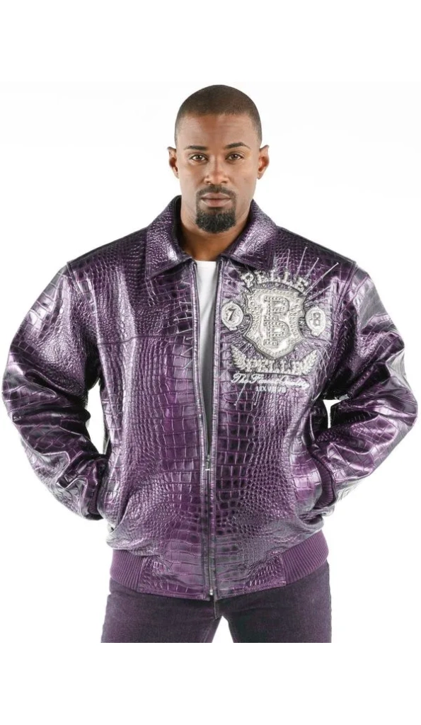Pelle Pelle Mens Prize Light Purple Jacket