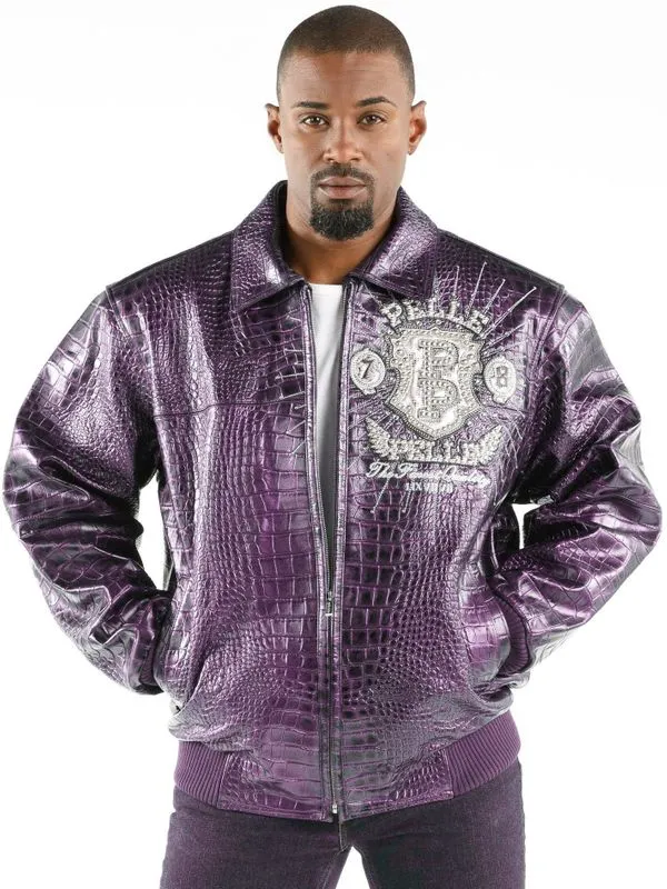 Pelle Pelle Mens Prize Light Purple Jacket