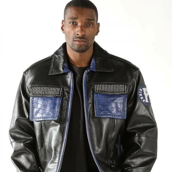 pelle pelle mens fighter black jacket, pelle pelle store, pelle pelle jacket, black leather jacket