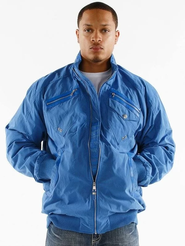 Pelle Pelle Mens Flight Light Blue Jacket