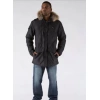 pelle pelle fur hooded denim long coat, pelle pelle store, pelle pelle jacket, black hooded jacket