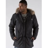 pelle pelle fur hooded denim long coat, pelle pelle store, pelle pelle jacket, black hooded jacket