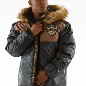Pelle Pelle Gray Puffer Hooded Coat