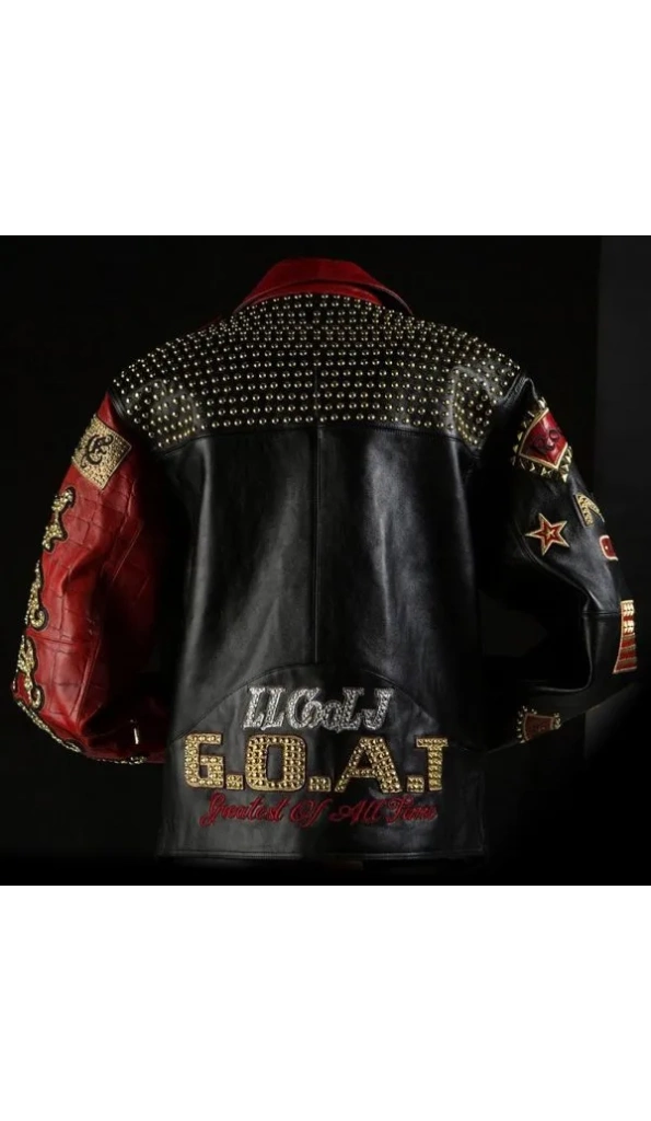 Pelle Pelle LL Cool J Black And Red Leather Jacket