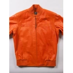 pelle pelle orange bomber leather jacket, pelle pelle store, pelle pelle jacket, orange leather jacket