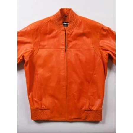 pelle pelle orange bomber leather jacket, pelle pelle store, pelle pelle jacket, orange leather jacket