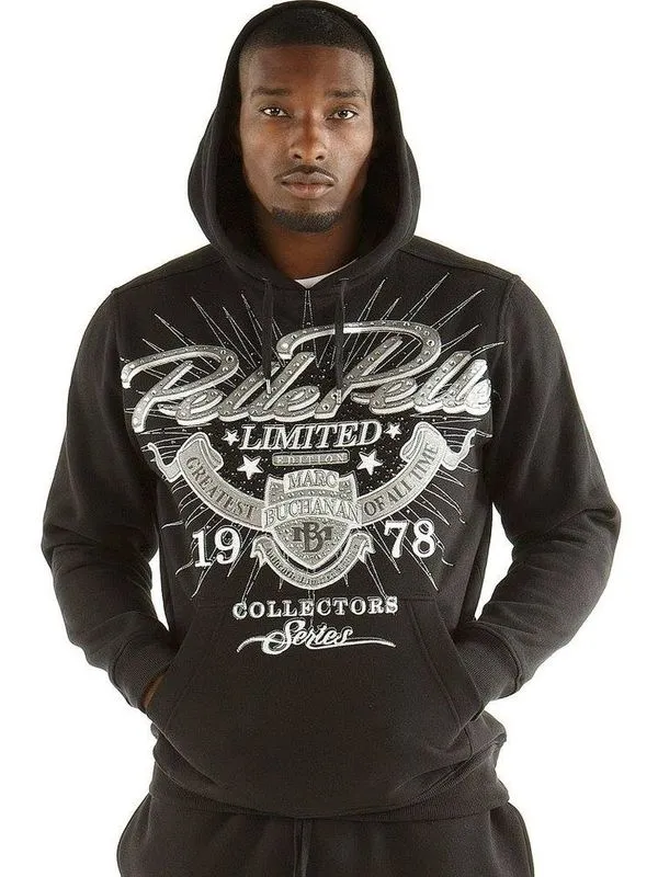Pelle Pelle Mens Limited 1978 Black Hoodie