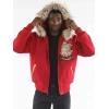 pelle pelle limited edition red jacket, pelle pelle store, pelle pelle jacket, red wool jacket