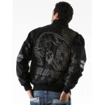 pelle pelle mens lion 78 black jacket, pelle pelle store, pelle pelle jacket, black leather jacket