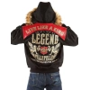 pelle pelle legend 1978 hooded jacket, pelle pelle store, pelle pelle jacket, black wool jacket