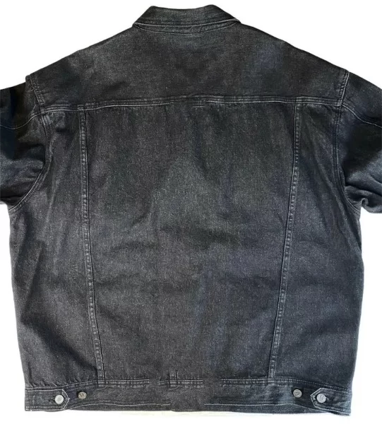 Pelle Pelle Mens Black Denim Jacket view 2