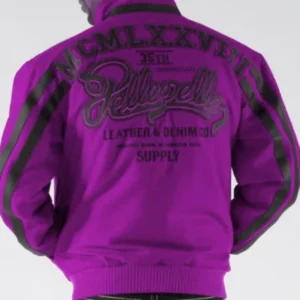 Pelle Pelle Mens Marc Buchanan Purple Jacket