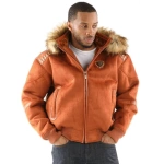 pelle pelle marc buchanan brown jacket, pelle pelle store, pelle pelle jacket, camel brown wool jacket