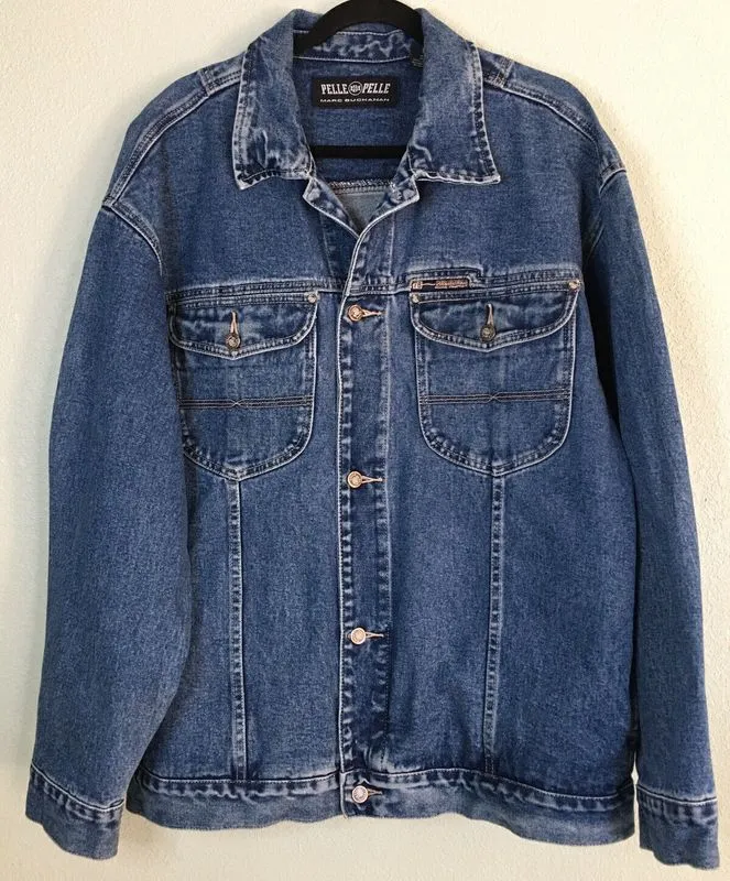 Pelle Pelle Mens Medium Blue Denim Jacket