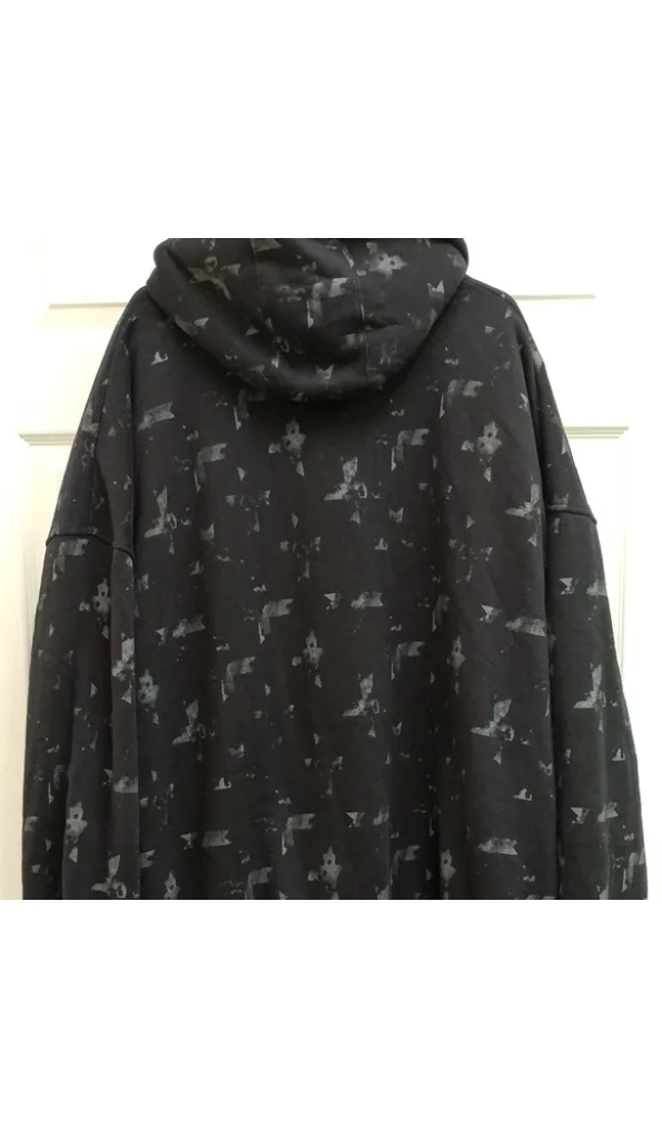 Pelle Pelle Mens Printed Black Hoodie