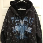 pelle pelle mens printed black hoodie, pelle pelle store, pelle pelle jacket, black wool jacket