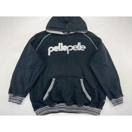 pelle pelle mens printed hoodie, pelle pelle store, pelle pelle jacket, black jacket