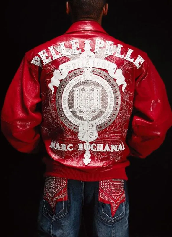 Pelle Pelle Mens Red Leather 1978 Jacket