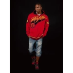 pelle pelle red wool varsity hooded jacket, pelle pelle store, pelle pelle jacket, red wool jacket