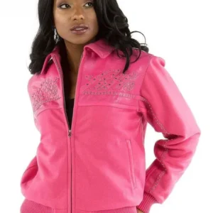 Pelle Pelle Women MB Wool Jacket | Pink Jacket view 2