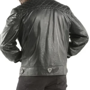 Pelle Pelle Studded Quilted Black Jacket view 2