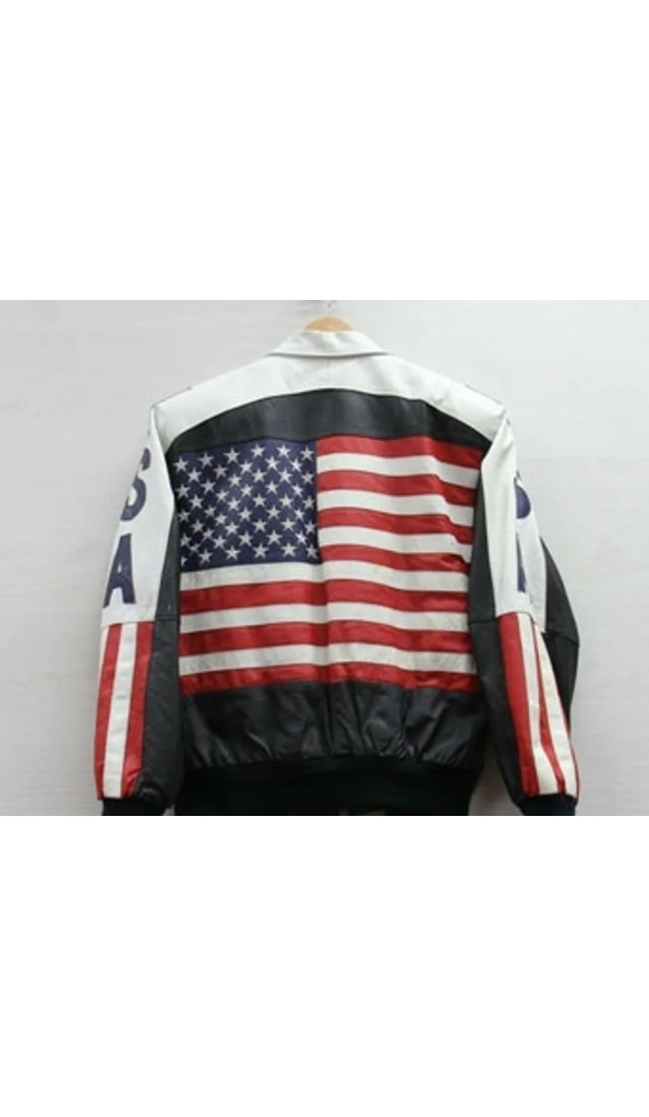 Pelle Pelle Mens USA Bomber Jacket