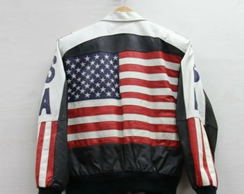 Pelle Pelle Mens USA Bomber Jacket