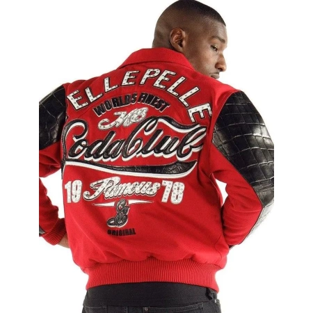 pelle pelle world soda club red jacket, pelle pelle store, pelle pelle jacket, red leather jacket