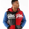 pelle pelle multicolor block hoodie, pelle pelle store, pelle pelle jacket, multicolor wool jacket