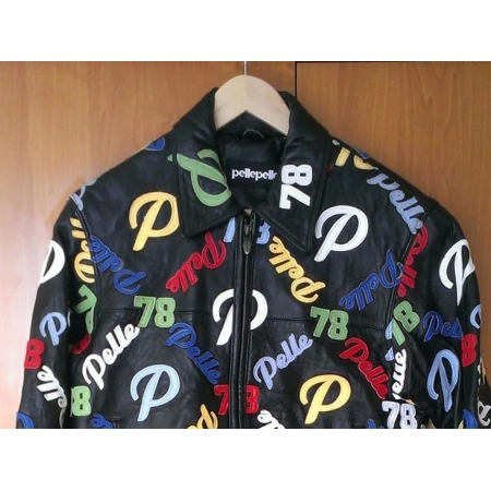 pelle pelle multicolor black jacket, pelle pelle store, pelle pelle jacket, black leather jacket