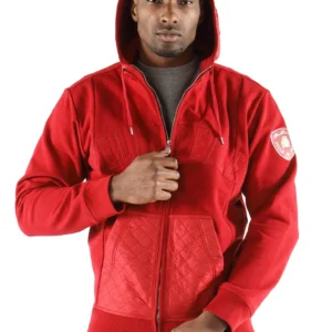 Pelle Pelle Nylon Cabernet Hooded Midlayer view 1