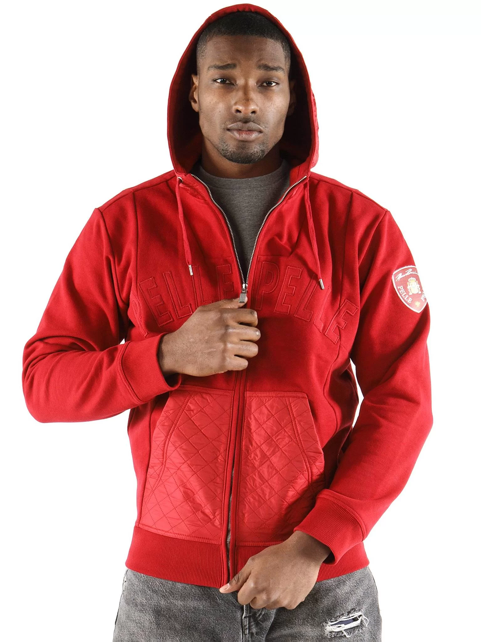 Pelle Pelle Nylon Cabernet Hooded Midlayer