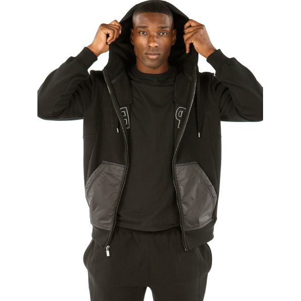 pelle pelle nylon hooded midlayer tracksuit, pelle pelle store, pelle pelle jacket, black jacket