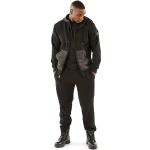 pelle pelle nylon hooded midlayer tracksuit, pelle pelle store, pelle pelle jacket, black jacket