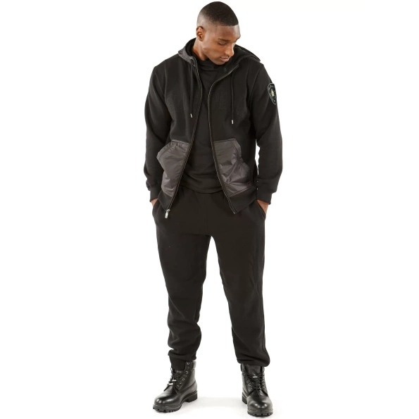 pelle pelle nylon hooded midlayer tracksuit, pelle pelle store, pelle pelle jacket, black jacket