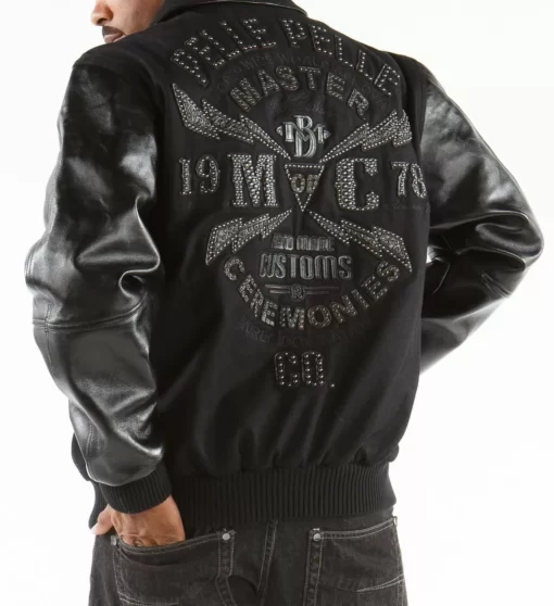 Pelle Pelle Black Master Varsity Jacket