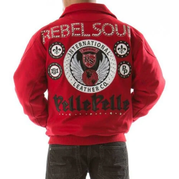 Red Pelle Pelle Rebel 1978 Wool Jacket