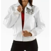 Pelle Pelle White Studded Leather Jacket