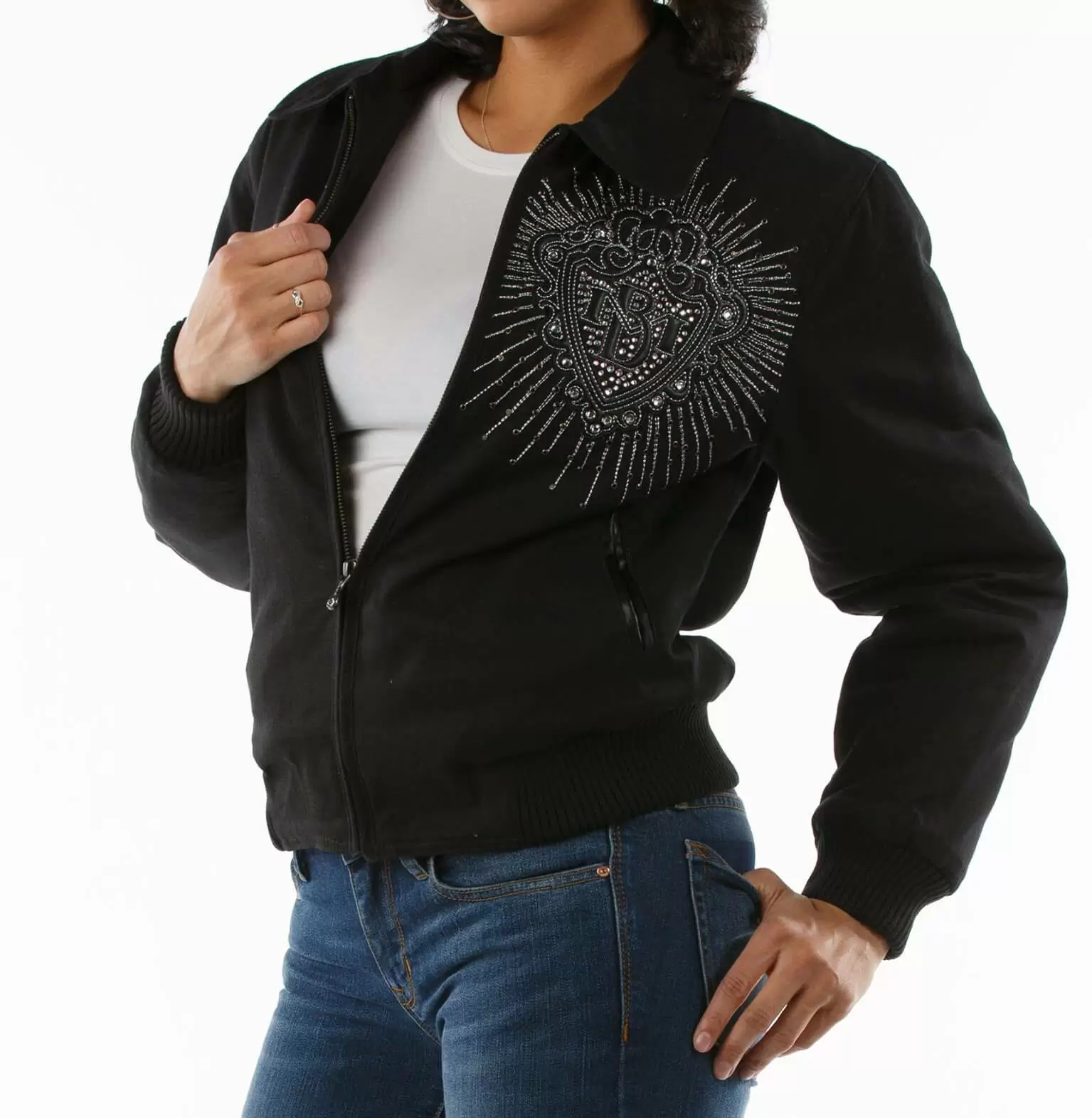 Pelle Pelle Black Diamonds Queen Jacket view 2