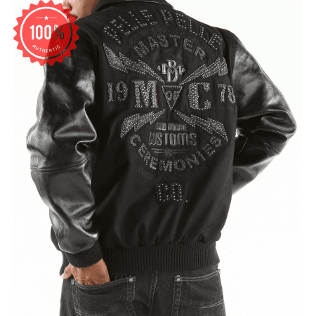 Pelle Pelle Black Master Varsity Jacket