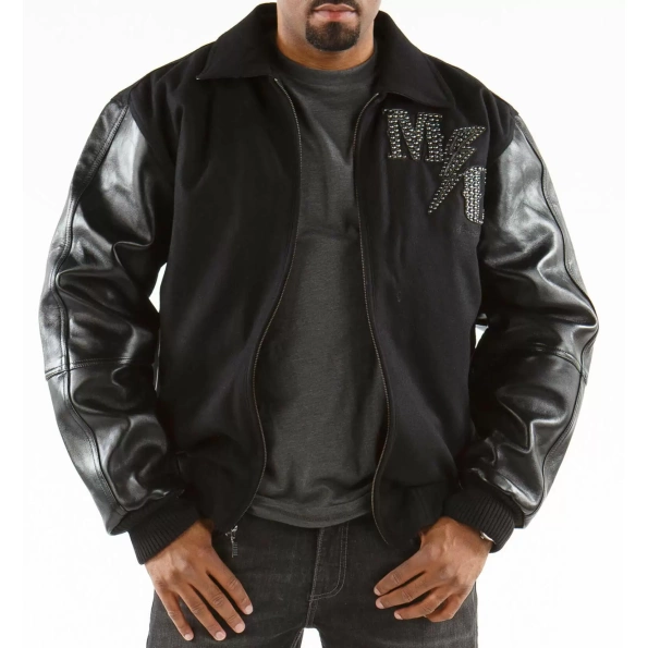 Pelle Pelle Black Master Varsity Jacket