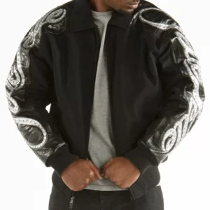 Pelle Pelle Black Studded Wool Jacket