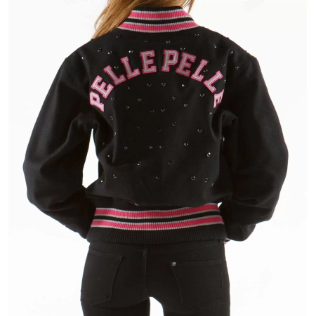 Pelle Pelle Black Varsity Wool Jacket