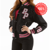 Cheer Pelle Pelle Black Varsity Wool Jacket