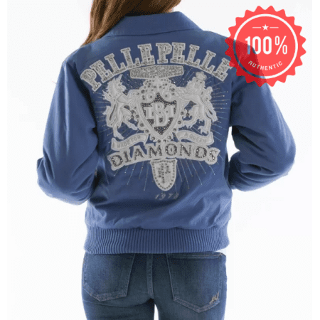 Pelle Pelle Blue Diamonds Queen Jacket