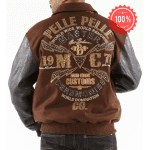 Pelle Pelle Brown Ceremonies Varsity Jacket