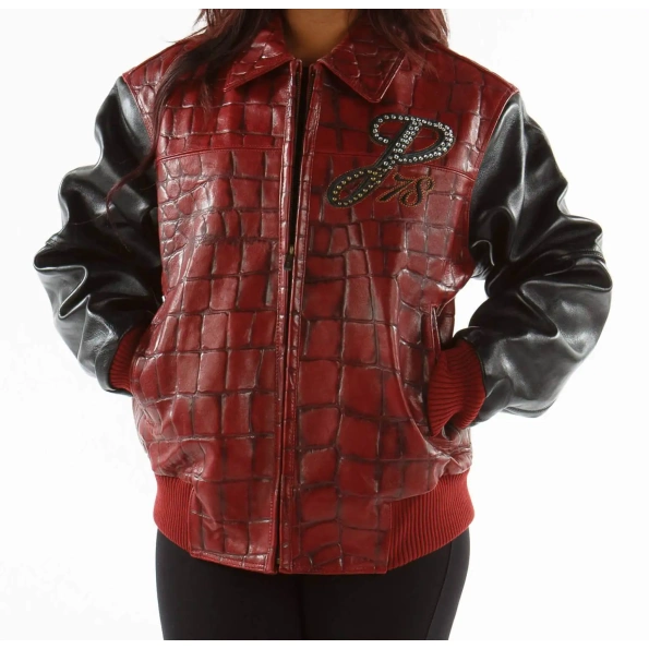 Pelle Pelle Red Black Studded Jacket