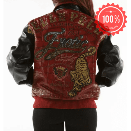 Pelle Pelle Red Black Studded Jacket