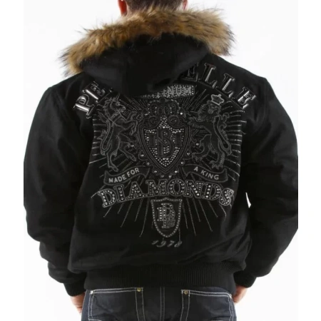 Pelle Pelle Black Hood Jacket.